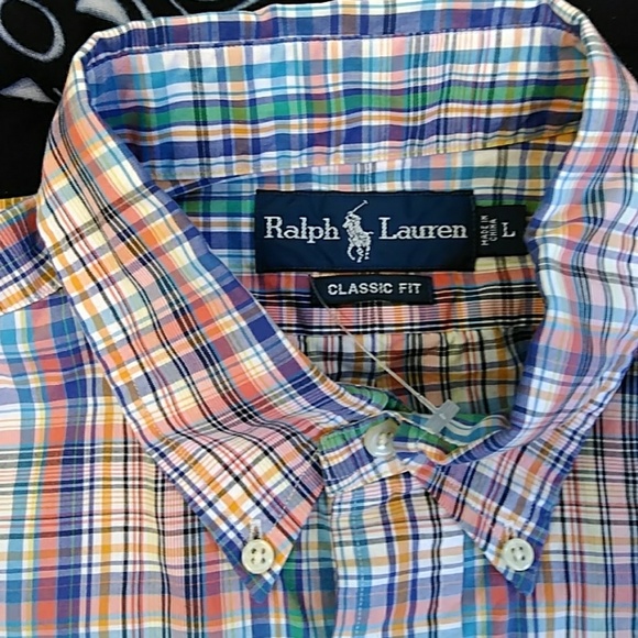 MENS RALPH LAUREN CLASSIC FIT S/SLEEVE SIZE L - Picture 4 of 4